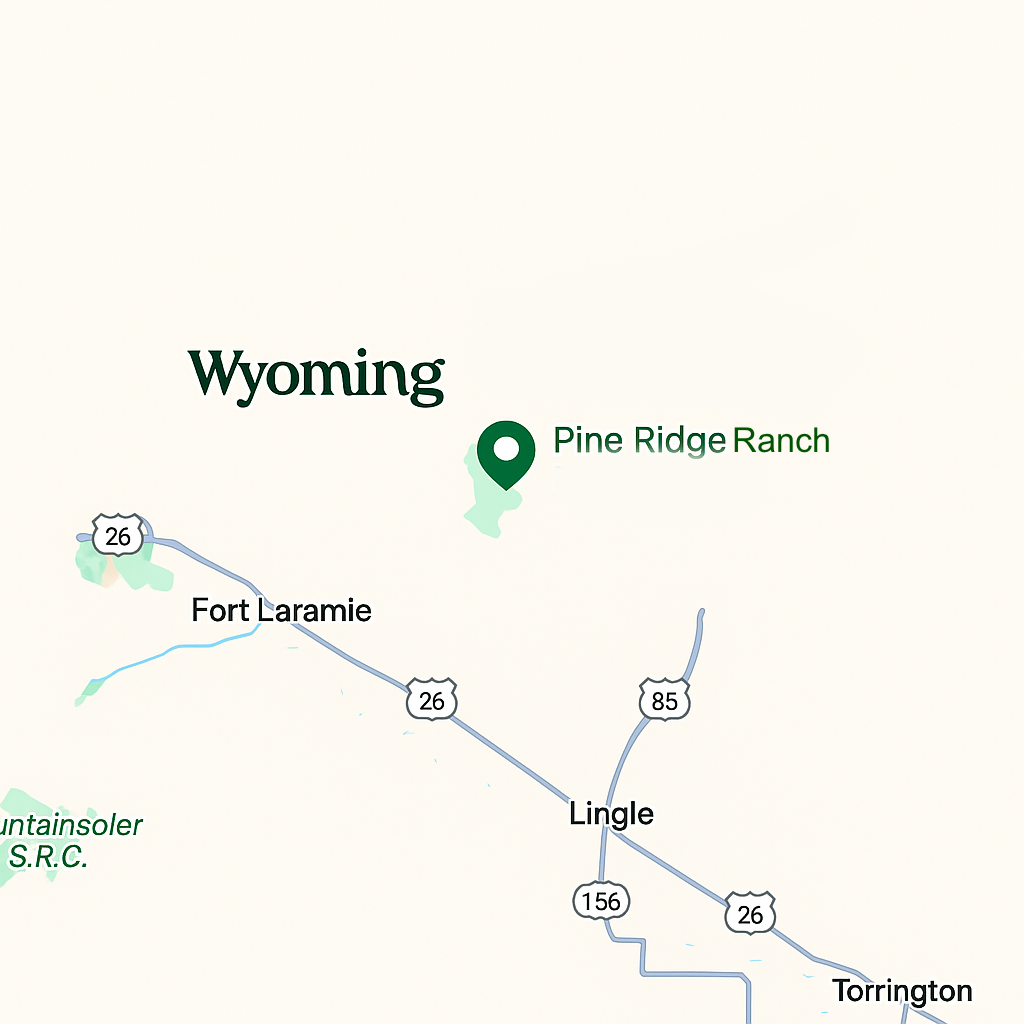 Map of Pine Ridge Ranch Location